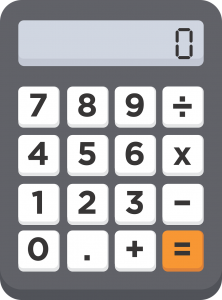 calculator, numbers, 0